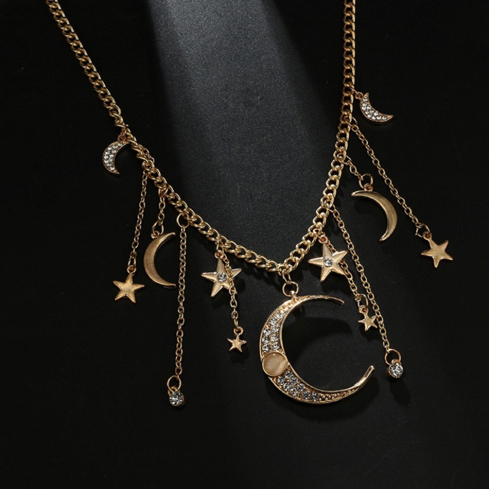 🌙NWT Moon and Stars Necklace - Picture 8 of 11